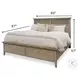 Harborview Glazed Driftwood King Panel Bed