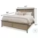 Harborview Glazed Driftwood Queen Panel Bed
