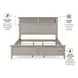 Harborview Glazed Driftwood Queen Panel Bed