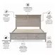 Harborview Glazed Driftwood Queen Bed with Storage
