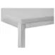 Isolde White and Brushed Nickel Rectangular Marble Top End Table