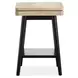 Craftsman Ridge Driftwood and Black Square Accent Table