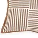Kora Brown and White Throw Pillow Cover
