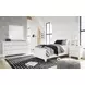 Fortman White 7 Drawer Dresser and Rectangular Mirror