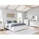 Fortman White 7 Drawer Dresser and Rectangular Mirror
