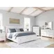 Fortman White 7 Drawer Dresser and Rectangular Mirror
