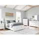 Fortman White 7 Drawer Dresser and Rectangular Mirror