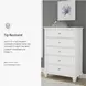 Fortman White Drawer Chest