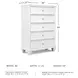 Fortman White Drawer Chest
