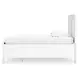 Fortman White Twin Storage Panel Bed