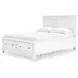 Fortman White Queen Storage Panel Bed