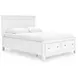 Fortman White Storage Panel Bedroom Set