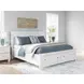 Fortman White California King Storage Panel Bed