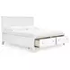 Fortman White King Storage Panel Bed