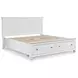 Fortman White King Storage Panel Bed