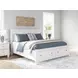 Fortman White King Storage Panel Bed