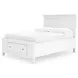 Fortman White Full Storage Panel Bed