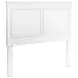 Fortman White Full Panel Headboard