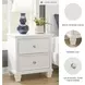 Fortman White Nightstand