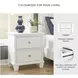 Fortman White Nightstand