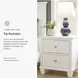 Fortman White Nightstand