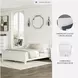 Fortman White Queen Panel Bed