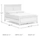 Fortman White Queen Panel Bed