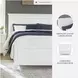 Fortman White King Panel Bed