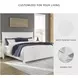Fortman White King Panel Bed