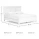 Fortman White King Panel Bed