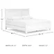 Fortman White California King Panel Bed