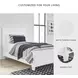 Fortman White Twin Panel Bed
