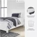 Fortman White Twin Panel Bed