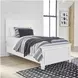 Fortman White Twin Panel Bed