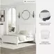 Fortman White Full Panel Bed