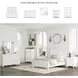 Fortman White Full Panel Bed