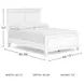 Fortman White Full Panel Bed