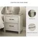 Shaybrock Antique White And Brown 2 Drawer Nightstand