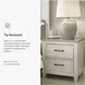 Shaybrock Antique White And Brown 2 Drawer Nightstand