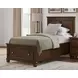 Danabrin Brown Twin Storage Panel Bed