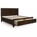 Danabrin Brown King Storage Panel Bed
