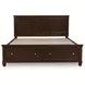 Danabrin Brown King Storage Panel Bed