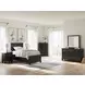 Lanolee Black 7 Drawer Dresser and Rectangular Mirror