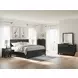 Lanolee Black 7 Drawer Dresser and Rectangular Mirror