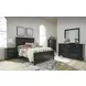 Lanolee Black 7 Drawer Dresser and Rectangular Mirror