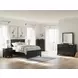 Lanolee Black 7 Drawer Dresser and Rectangular Mirror