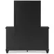 Lanolee Black 7 Drawer Dresser and Rectangular Mirror