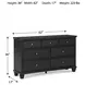 Lanolee Black Dresser