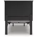 Lanolee Black Twin Storage Panel Bed