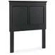 Lanolee Black Twin Storage Panel Bed